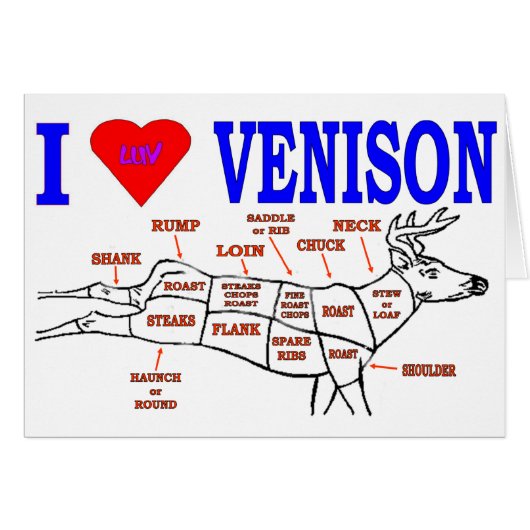 VENISON CARDS (Front Horizontal)
