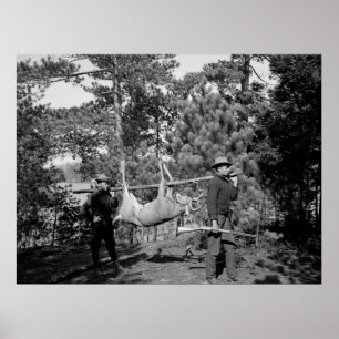 Venison on a Stick, early 1900s Poster