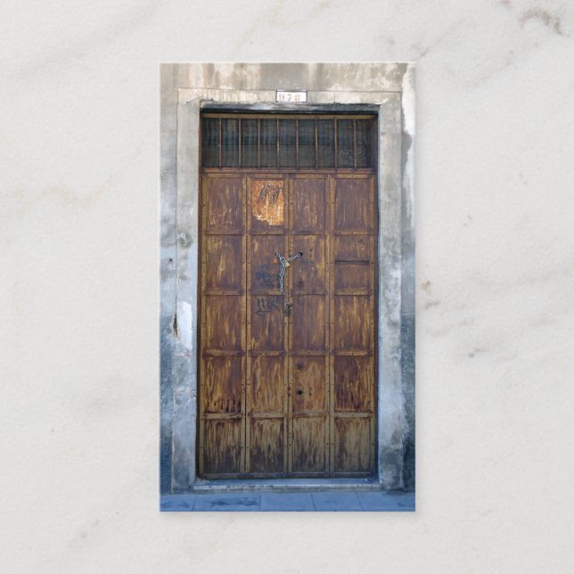 venitian door business card (Front)