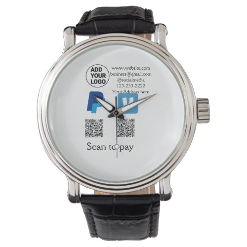 Venmo paypal scan to pay add q r code logo text na watch
