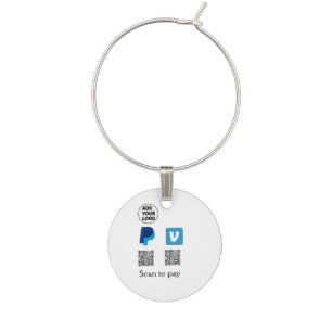 Venmo paypal scan to pay add q r code logo text na wine charm