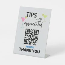Venmo Sign for Bartenders