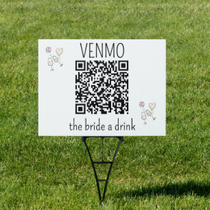VENMO the Bride a Drink Bachelorette Party Custom Sign