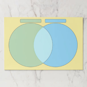 Venn Diagram Chart Office or School Paper Pad