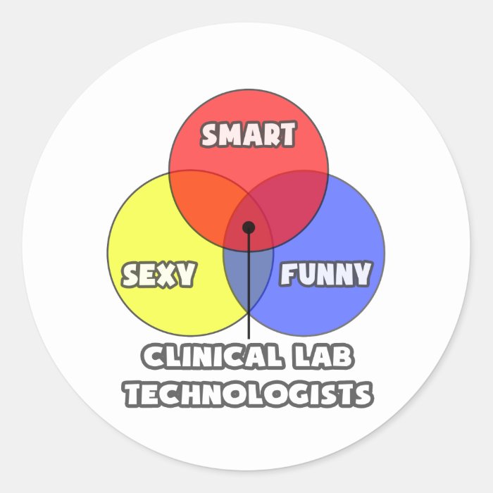 Venn Diagram  Clinical Laboratory Technologists Sticker