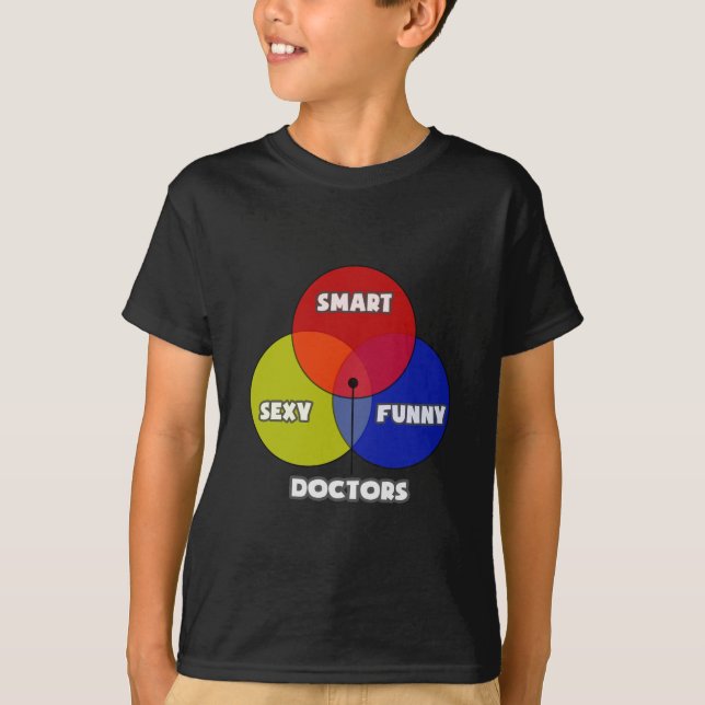 Venn Diagram .. Doctors T-Shirt (Front)