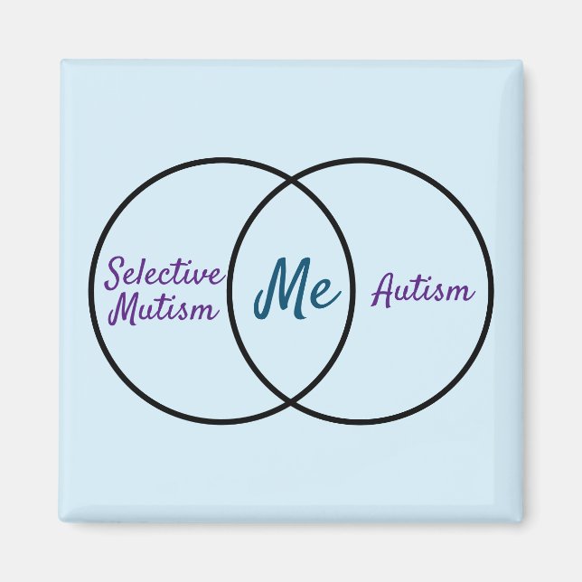 Venn diagram double diagnosis magnet (Front)