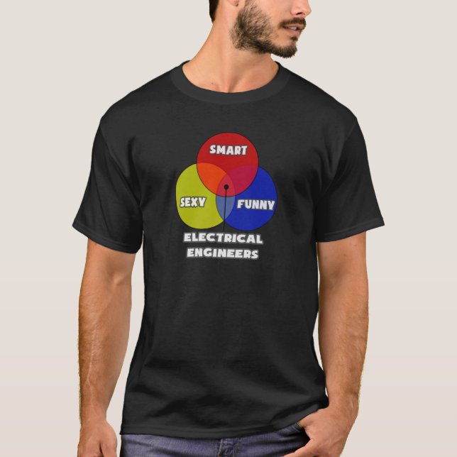 Venn Diagram .. Electrical Engineers T-Shirt (Front)