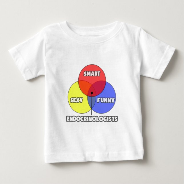 Venn Diagram .. Endocrinologists Baby T-Shirt (Front)