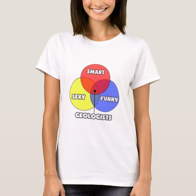 Venn Diagram .. Geologists T-Shirt (Front)
