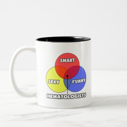 Venn Diagram  Hematologists Two_Tone Coffee Mug