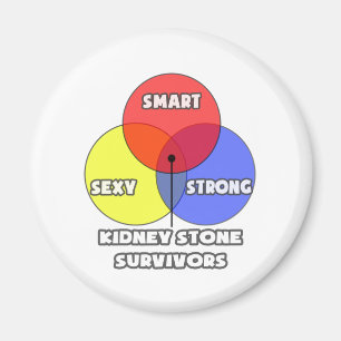 Venn Diagram .. Kidney Stone Survivors Magnet