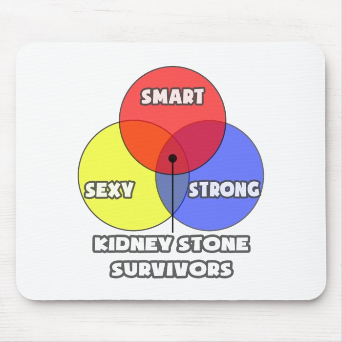 Venn Diagram  Kidney Stone Survivors Mousepads