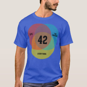 Venn Diagram Life the Universe amp EverythingTShir T-Shirt