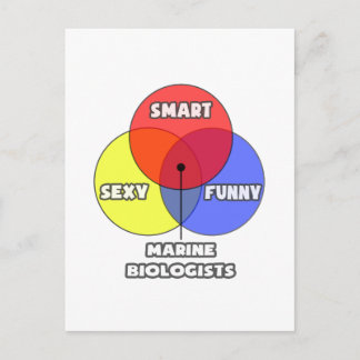 Venn Diagram .. Marine Biologists Postcard