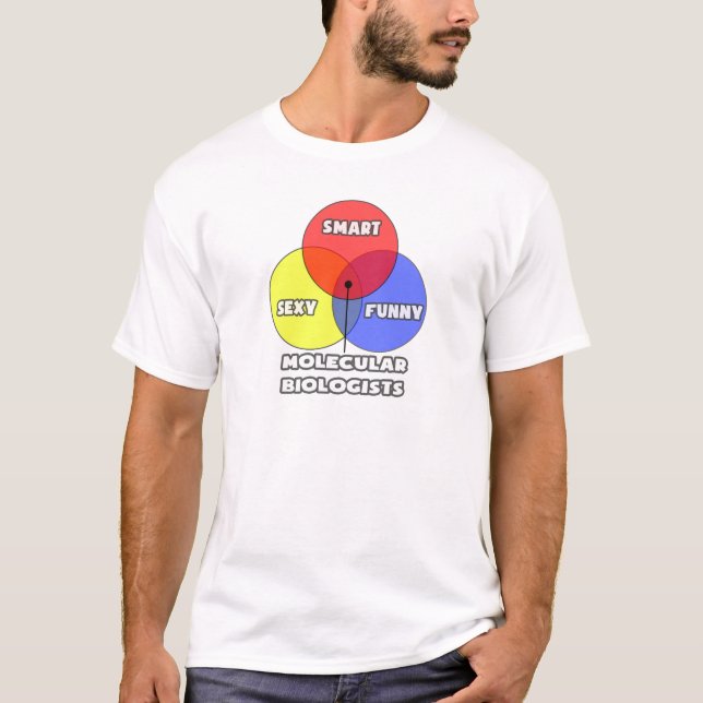 Venn Diagram .. Molecular Biologists T-Shirt (Front)