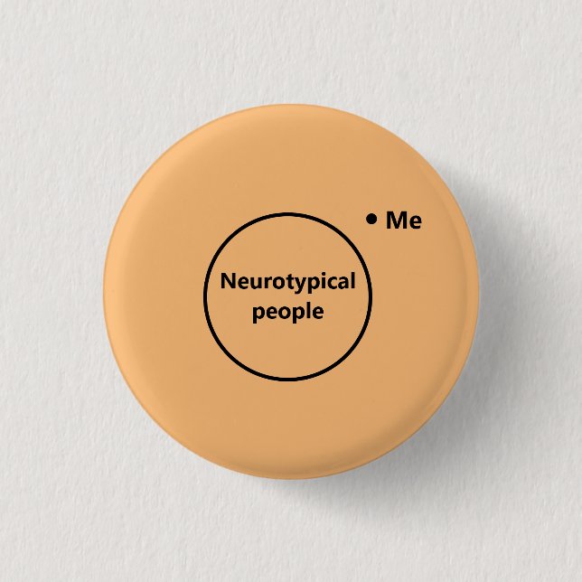 Venn diagram not typical button (Front)