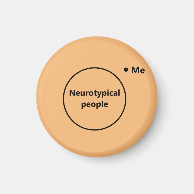Venn diagram not typical magnet (Front)
