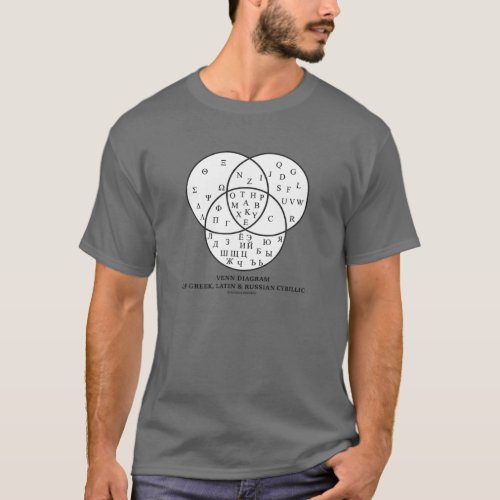 Venn Diagram Of Greek Latin T_Shirt