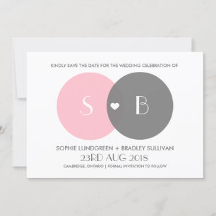 Venn Diagram Save the Date Announcement