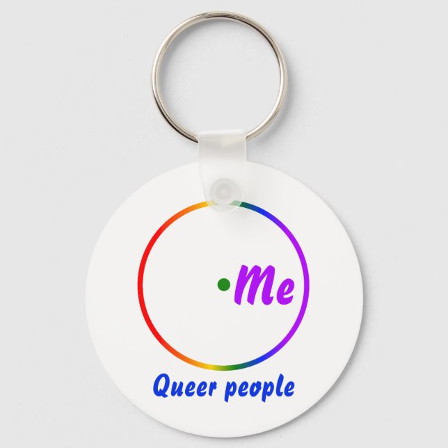 Venn diagram single identity keychain (Front)