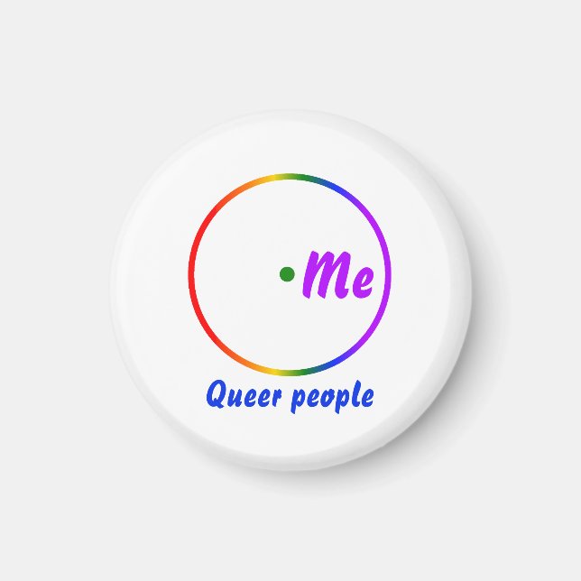 Venn diagram single identity magnet (Front)