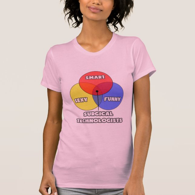 Venn Diagram .. Surgical Technologists T-Shirt (Front)