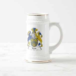 Venn Family Crest Beer Stein