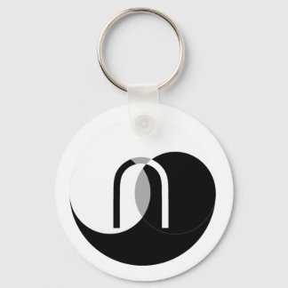 Venn Intersection YinYang Keychain