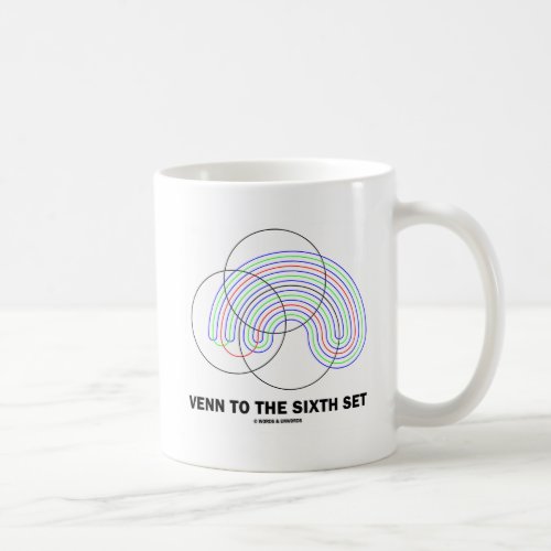 Venn To The Sixth Set Venn Diagram Coffee Mug