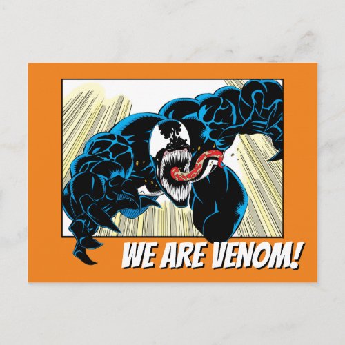 Venom Air Attack Comic Panel Postcard