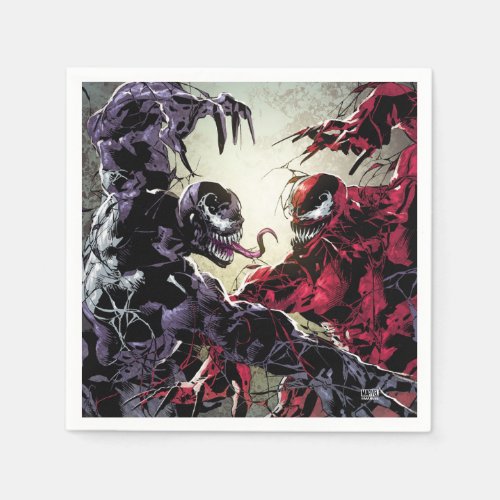 Venom and Carnage Mirror Fight Napkins