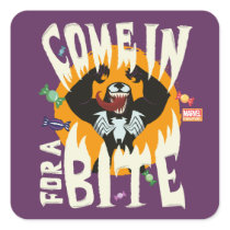 Venom "Come In For A Bite" Square Sticker