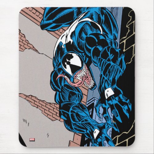 Venom Downward Leap Comic Panel Mouse Pad