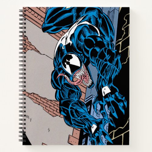 Venom Downward Leap Comic Panel Notebook