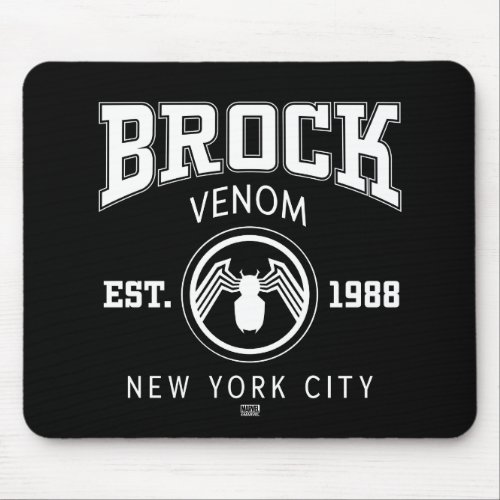 Venom Eddie Brock Collegiate Logo Mouse Pad