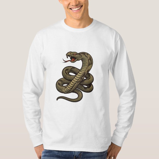 Venom Fury: Deadly Rattlesnake Strike T-Shirt (Front)