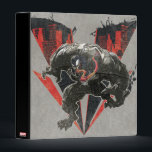 Venom Ink And Grunge Binder<br><div class="desc">Check out this grungy inked graphic of Venom coming out of a V-shaped cutout of a darkened city! Customize your own Spider-Man merch by clicking the customize button to resize the artwork or add your own text!</div>
