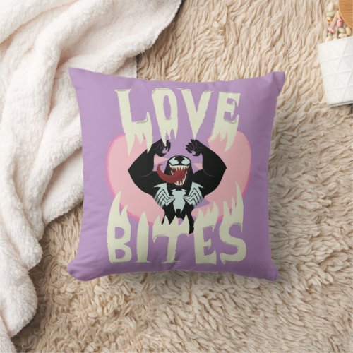 Venom _ Love Bites Throw Pillow