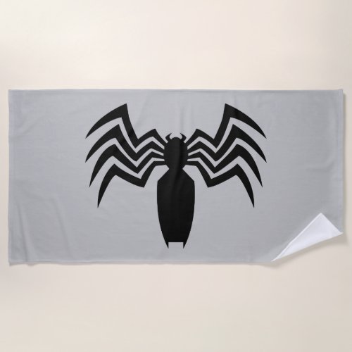 Venom Spider Icon Beach Towel