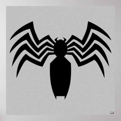 Venom Spider Icon Poster