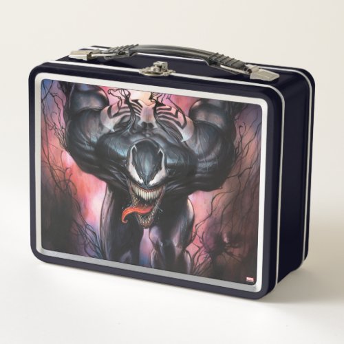 Venom Tendril Watercolor Illustration Metal Lunch Box