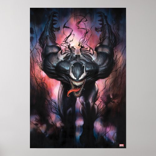 Venom Tendril Watercolor Illustration Poster