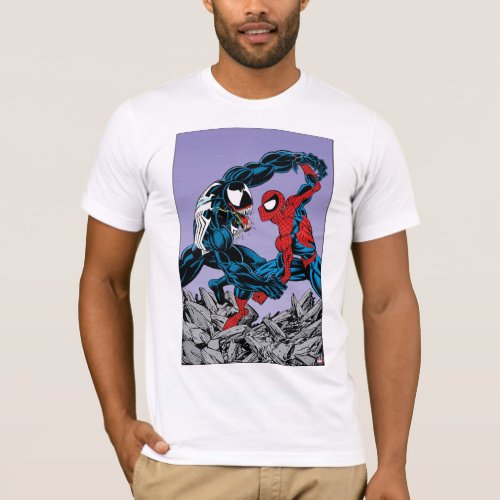 Venom Vs Spider_Man Struggle T_Shirt