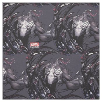 Venom Wave Of Tendril Heads Fabric by spidermanclassics at Zazzle