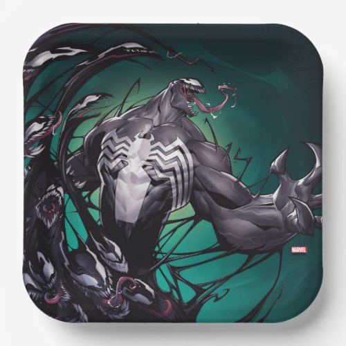 Venom Wave of Tendril Heads Paper Plates