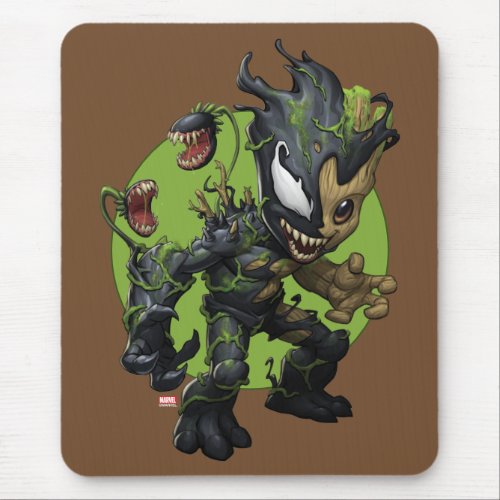 Venomized Baby Groot Mouse Pad