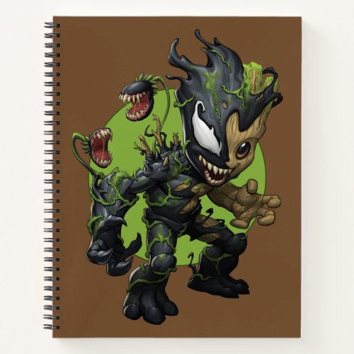 Venomized Baby Groot Notebook