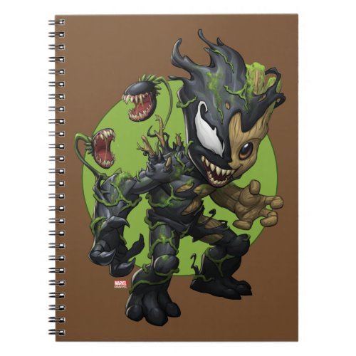 Venomized Baby Groot Notebook