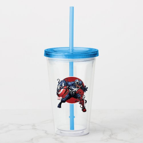 Venomized Captain America Acrylic Tumbler